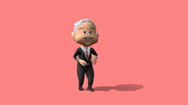 AMLO Salsa morena 3D Model