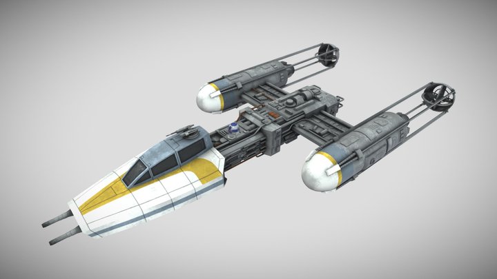 Y-wing Starfighter - Star Wars – Kostenloses 3D-Modell STL