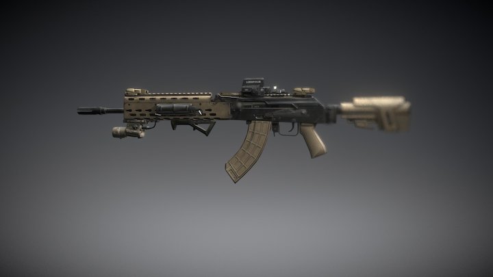 [BLACKSHOT] AK47 MAT TUNING / SRM TUNING 3D Model