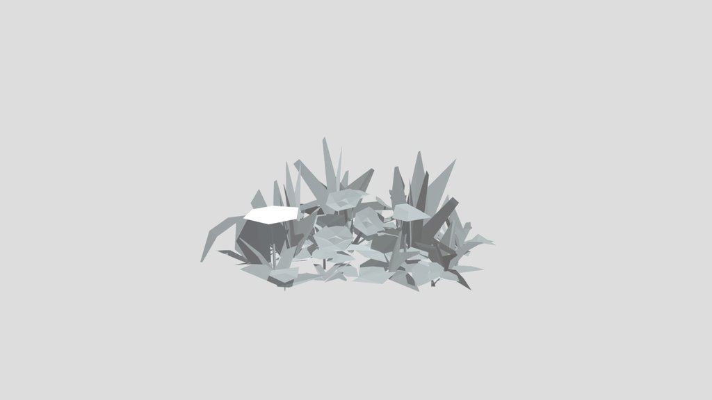 Stylized Grass Grass With Flower