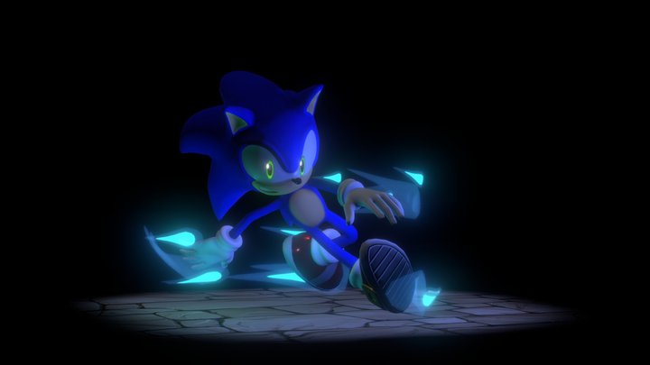 Sonic Tribute 3D Model