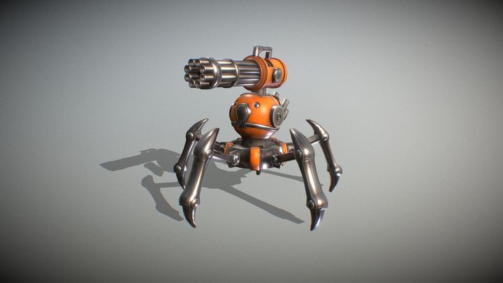 Robot Spider 3D Model