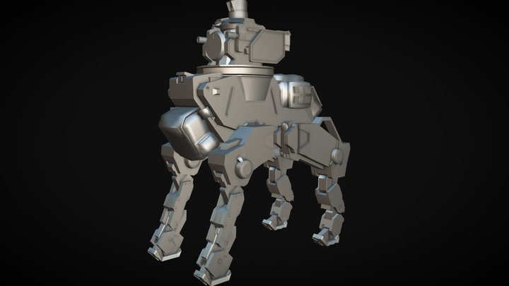 Mecha P90 Carrier 3D Model
