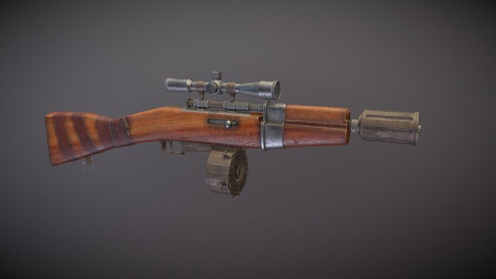 Rifle Gun 3D Model