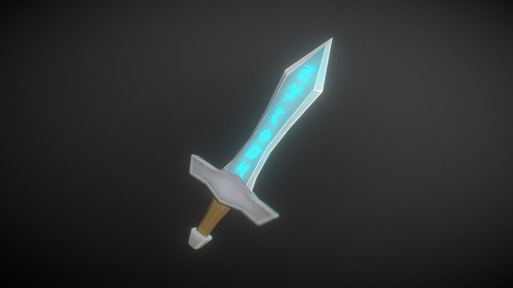 Low poly Sword 3D Model