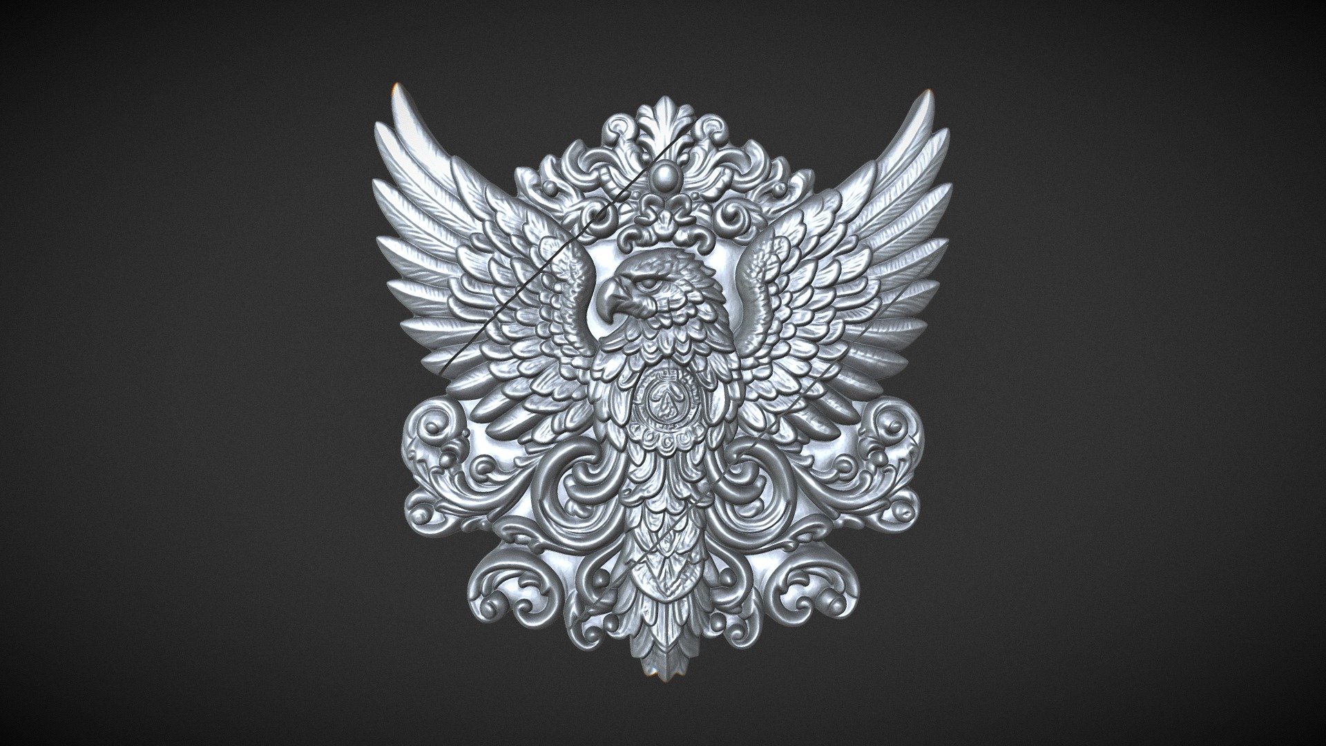 Eagle pendant 3d printable - Buy Royalty Free 3D model by Mega 3D ...