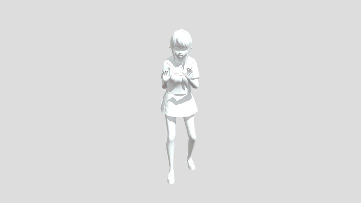 Yandere Simulator- Scared Animation 3D Model