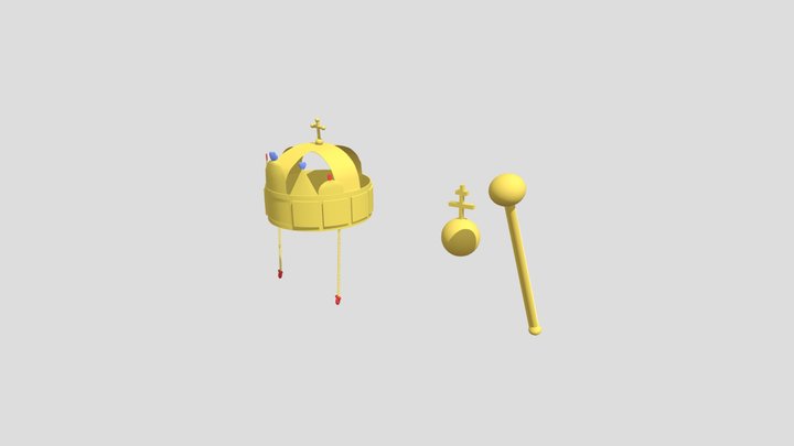 Hungarian crown 3D Model