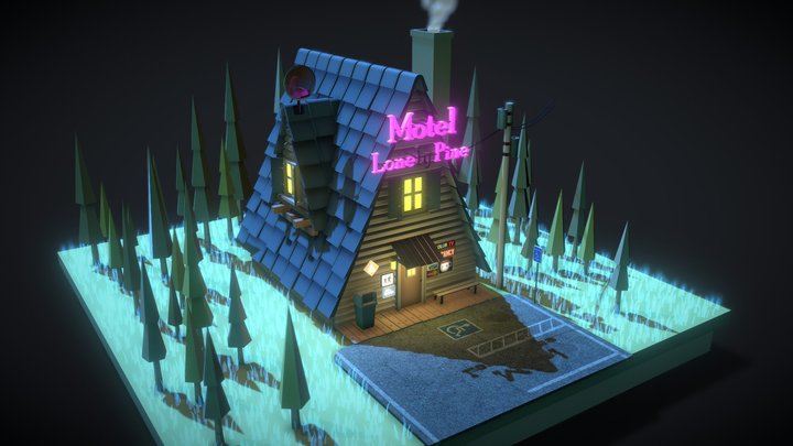 Lone Pine Motel – Modelo 3D gratuito STL