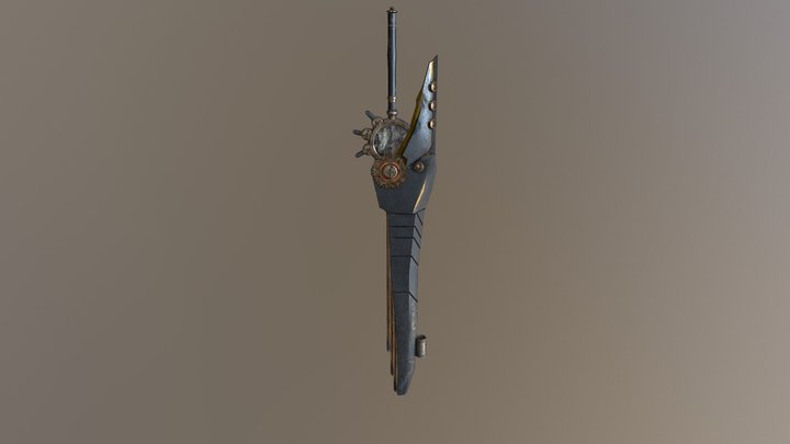 (WIPV2) 2H GunSword. 3D Model