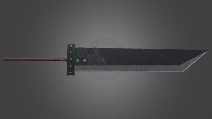 Final Fantasy VII Buster Sword 3D Model