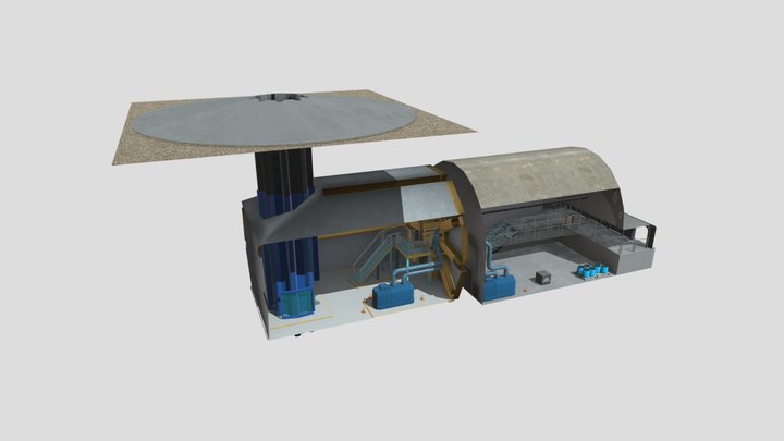 WIP Fallout Vault Entrance 3D Model