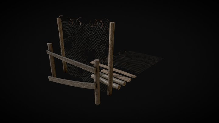 Old Fence Pack 3D Model