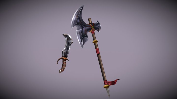 Dagger and Hack 3D Model