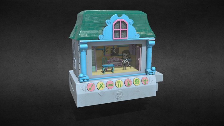 Pixelchix Blue Mansion 3D Model