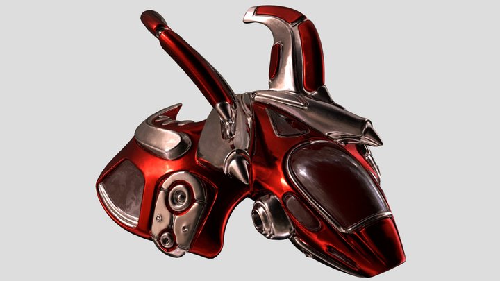 Ushstik red 3D Model