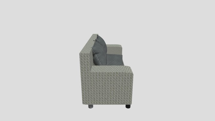 comfy sofa XD 3D Model