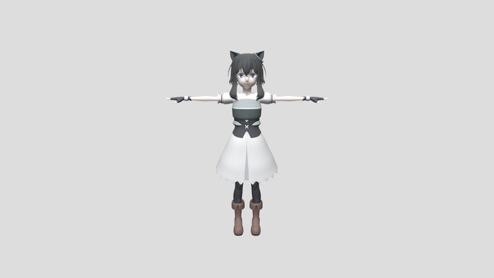 Reincarnated as a sword (Another Wish) -Fran 3D Model