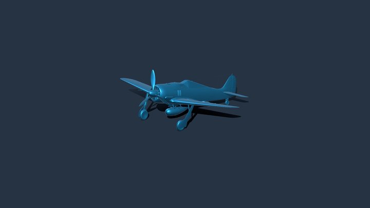 Fockewulf FW-190 A8 Exterior 3D Model 3D Model