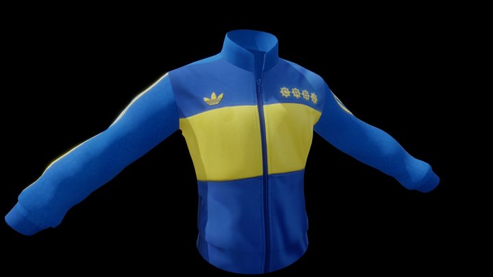 ADIDAS X BOCA JUNIORS 81 3D Model