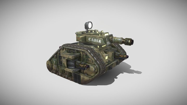 W40k Leman Russ Battle Tank v2 3D Model