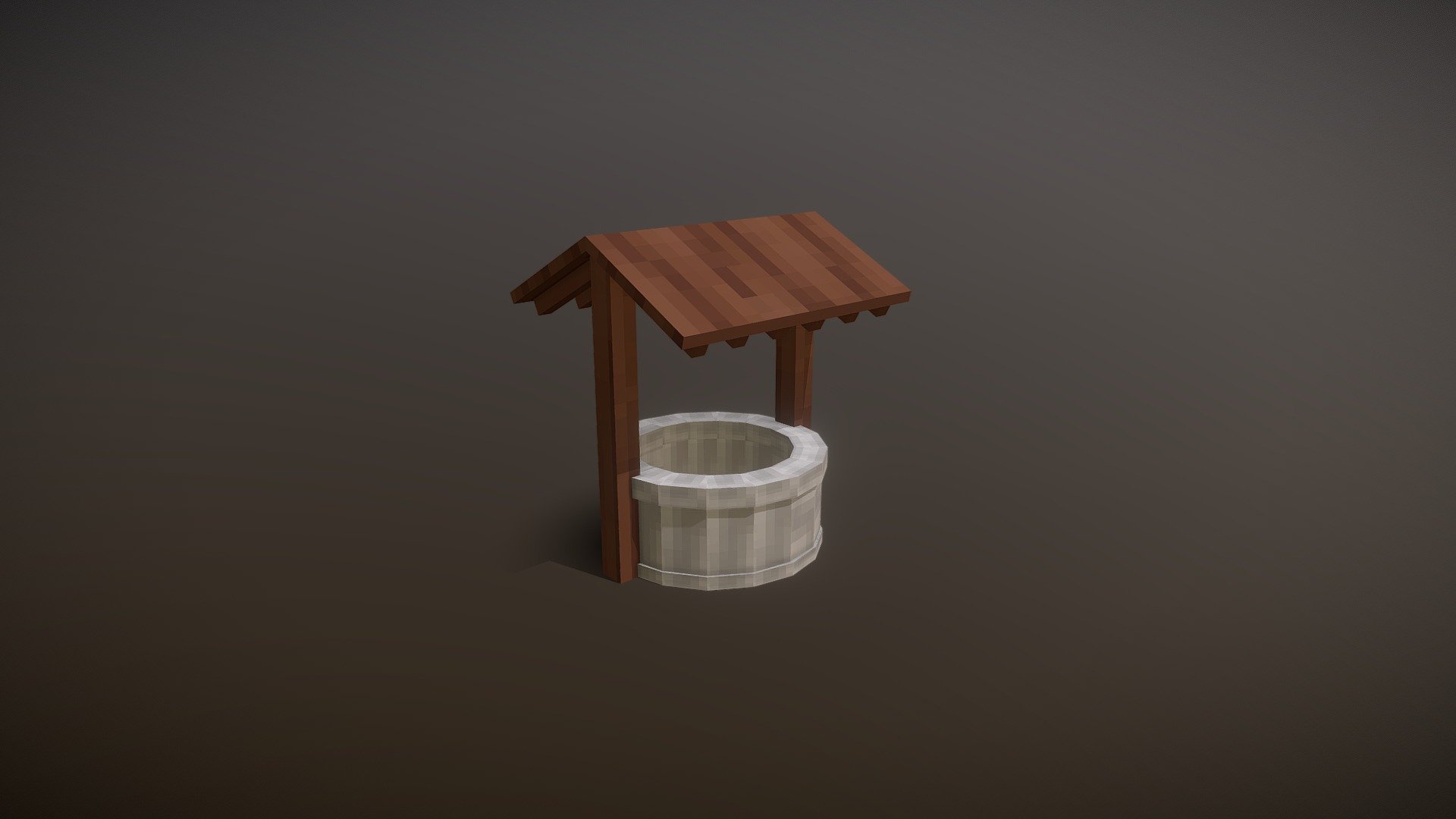 Low Poly Water Well
