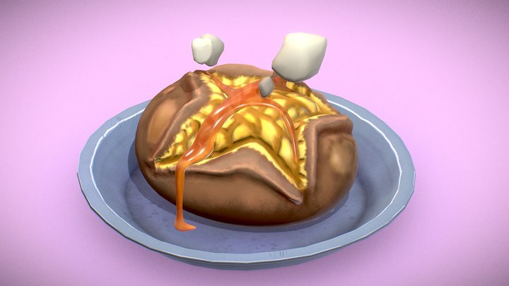 Honey Roasted Potato 3D Model
