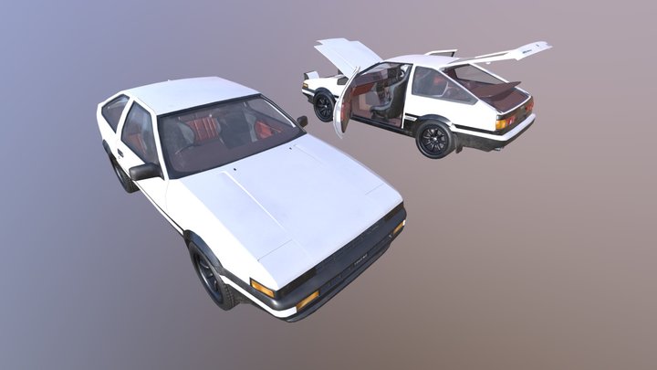 Toyota AE86 3D Model