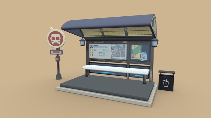 car station of azure lane island – Free 3D Model STL