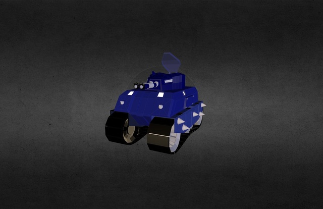 Cartoon Style Tank (a1) 3D Model