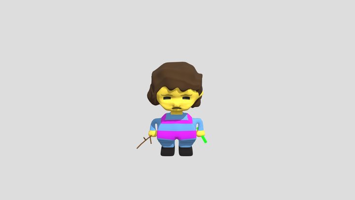 3D file Frisk Undertale 🎮・Model to download and 3D print・Cults