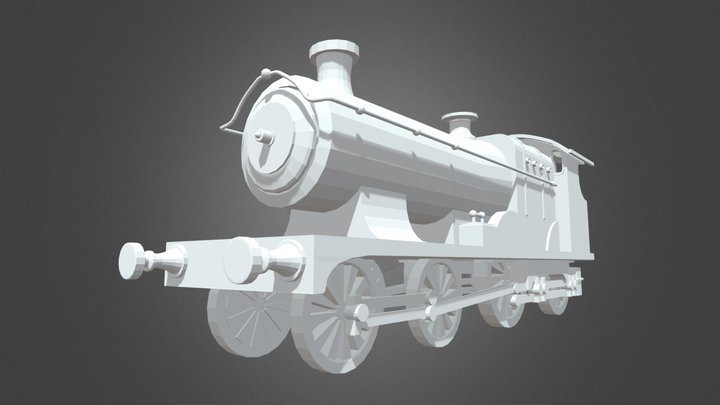 Simple Steam Engine (GWR 4300) 3D Model