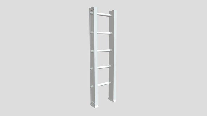 Low poly ladder 3D Model