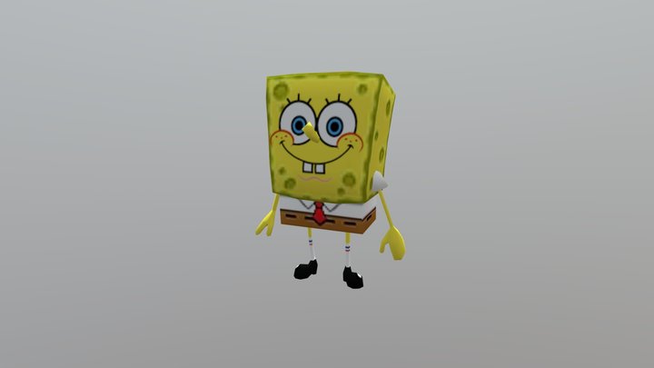 SpongeBob Model from SpongeBob GameStation 3D Model