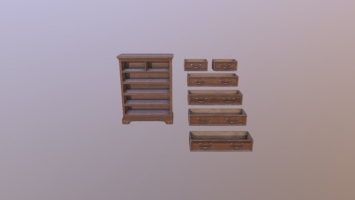 FLAGSHIP_Chest of drawers_Brown 3D Model