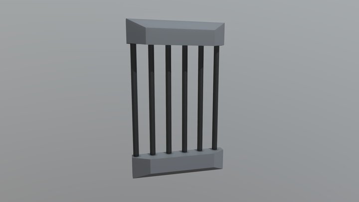 Barred Window 3D Model