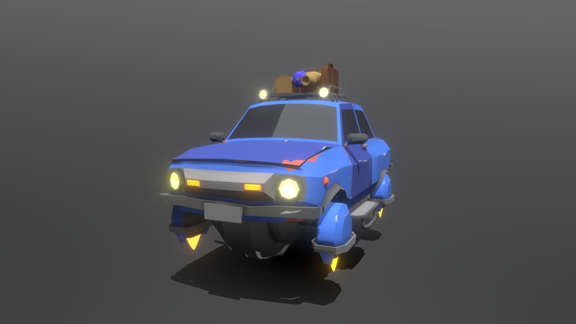 Low Poly Sci-Fi ZAZ 969M