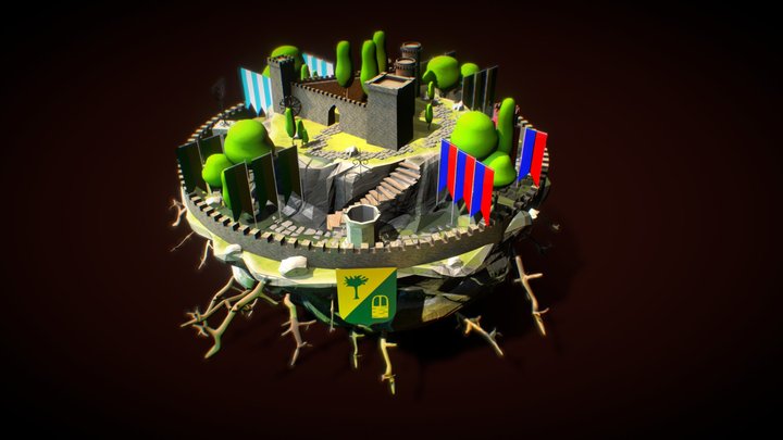 Oria: Isola dei 4 Rioni by Gianluigi De Stradis 3D Model
