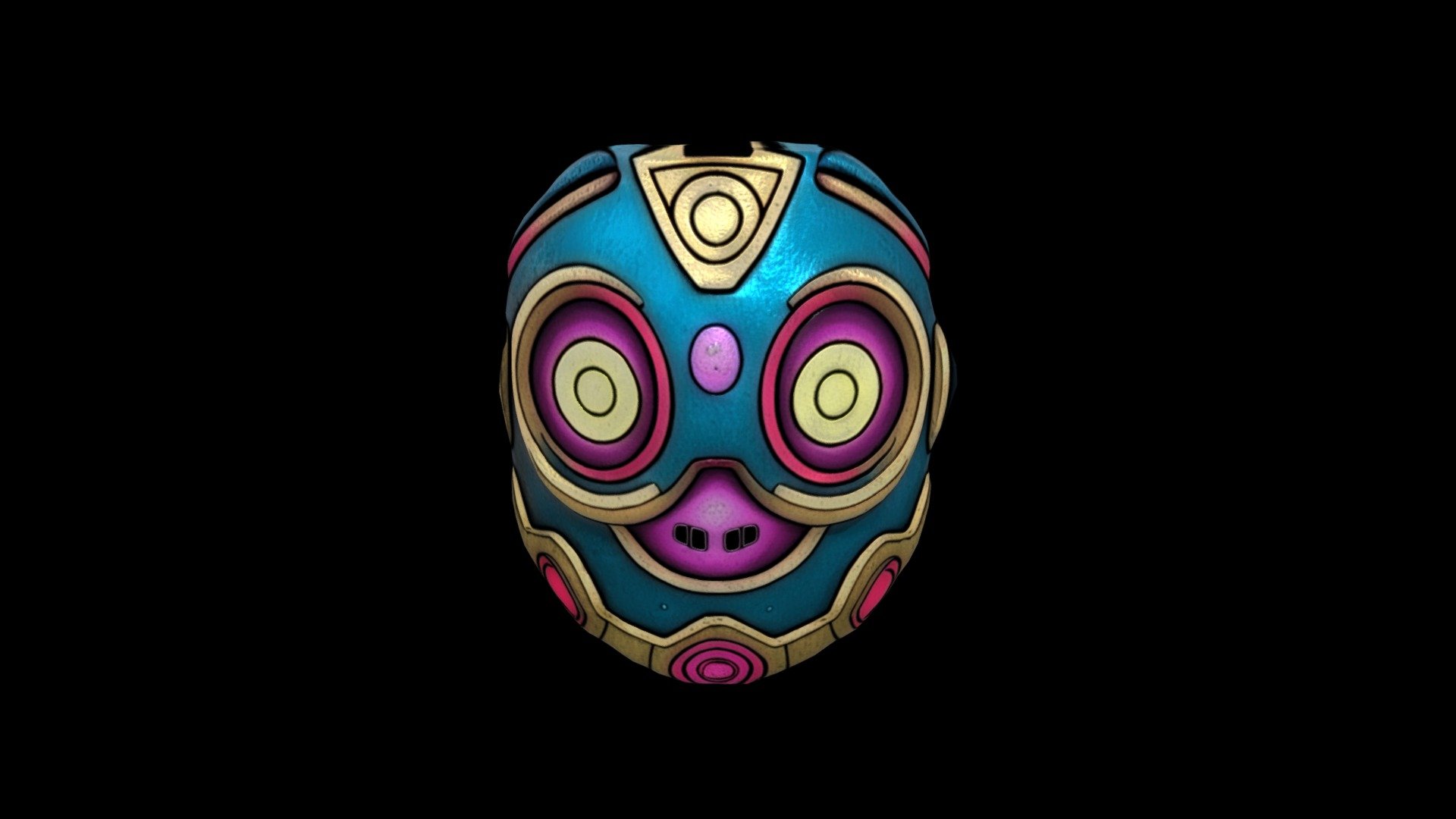 Happy Mask 412 Download Free 3d Model By Klrxyz 51106a1 Sketchfab