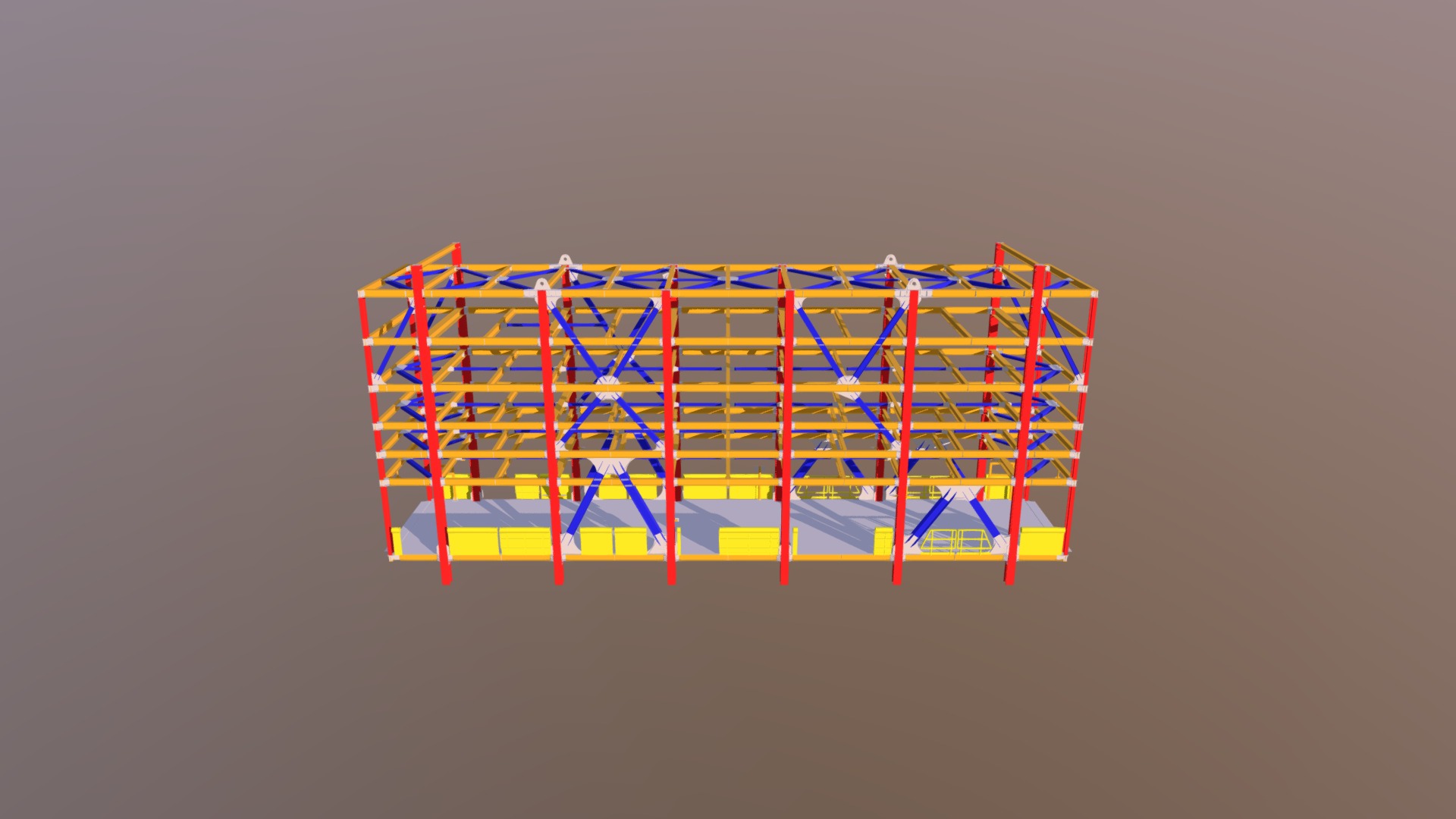 P68 Top Side M17 Central Pipe Rack Area5 STR - 3D model by Marcio ...