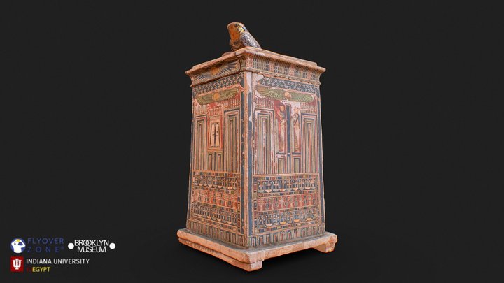 3D rendering of Canopic Chest