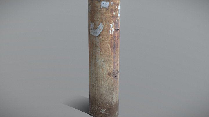 Steel pillar 3D Model