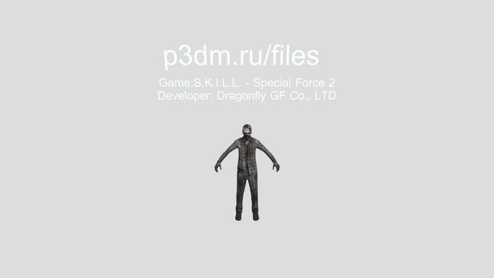 zombie_walker_b02 3D Model