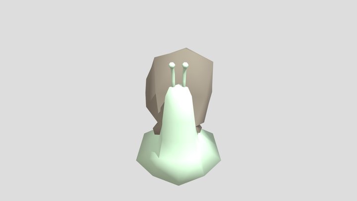 Low poly Snail 3D Model