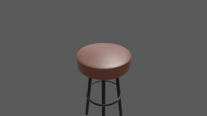 Bar Stool 3D Model