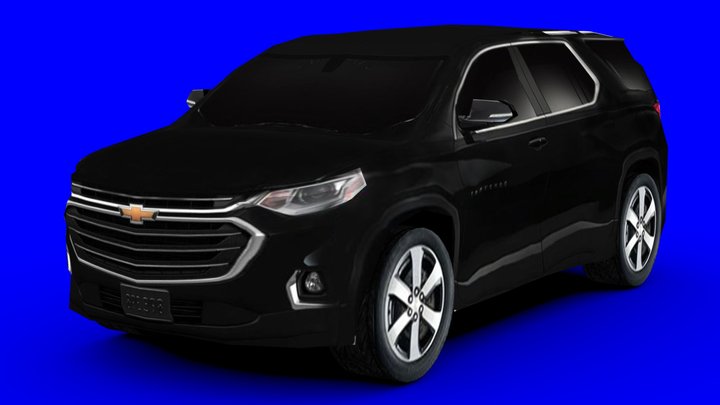 Ps1 Low-poly 2018 Chevrolet Traverse LT 3D Model