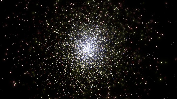 Star Cluster - 15k stars model – Free 3D Model STL