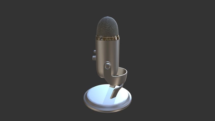 Microphone 3D Model