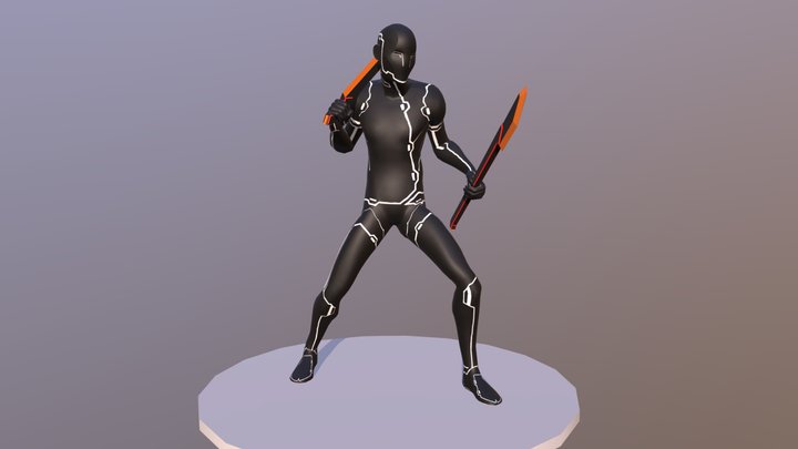 Sword & Spear Character Animations 3D Model