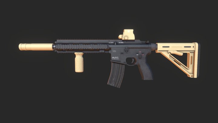 HK416A5 3D Model